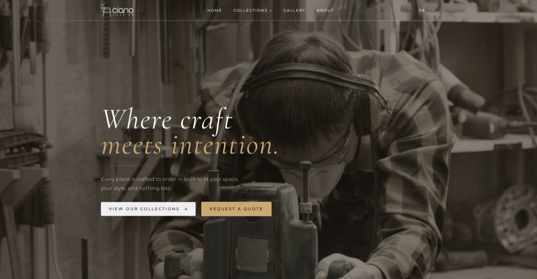 Meubles Ciano website