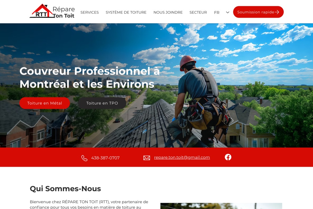 Repare Ton Toit website